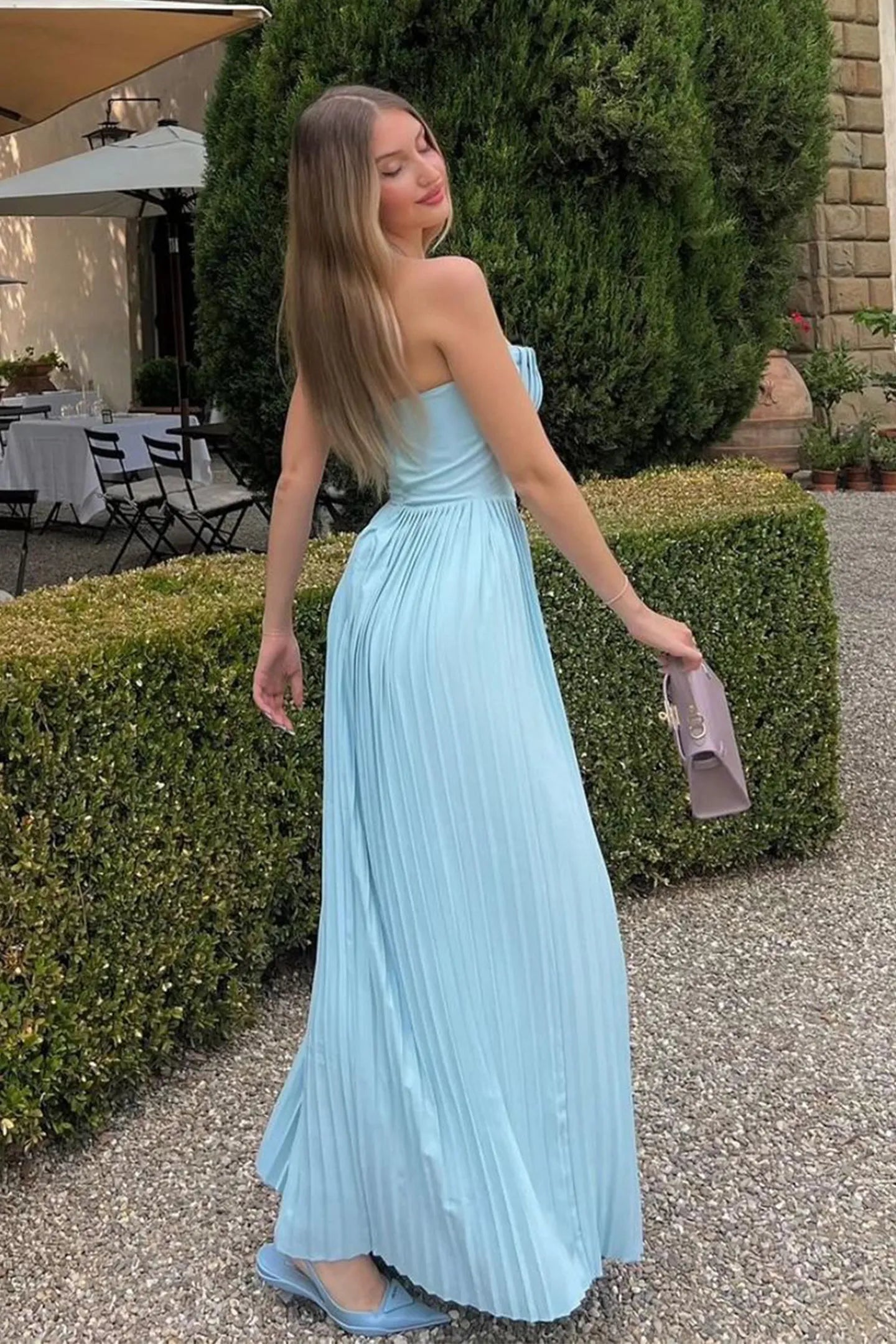 Xanthe | Radiant Pleated Gown