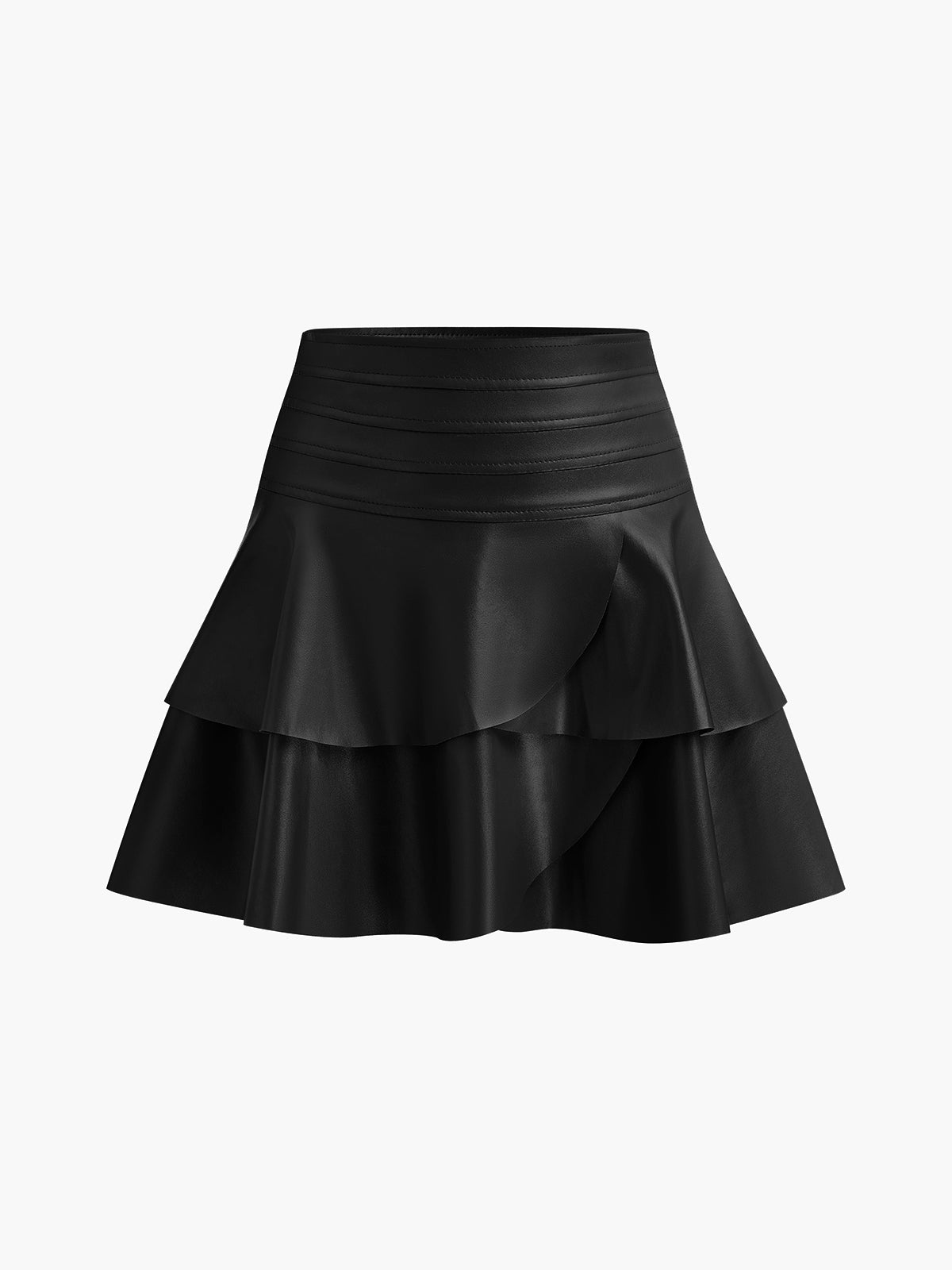 High-Waist Ruffle Skirt
