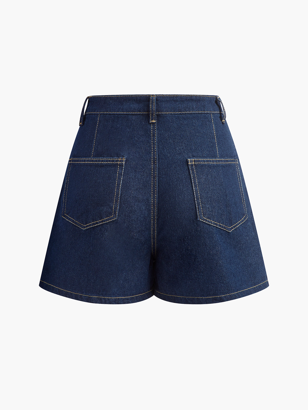 Denim Pocket Detail Shorts Set