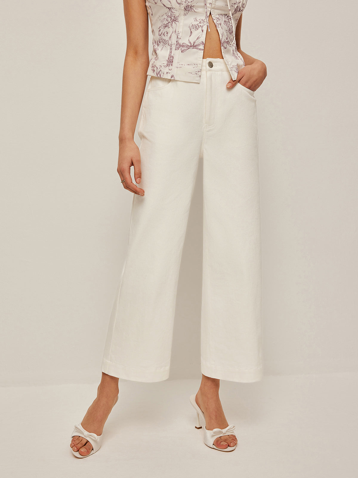 High-Waist Wide-Leg Jeans