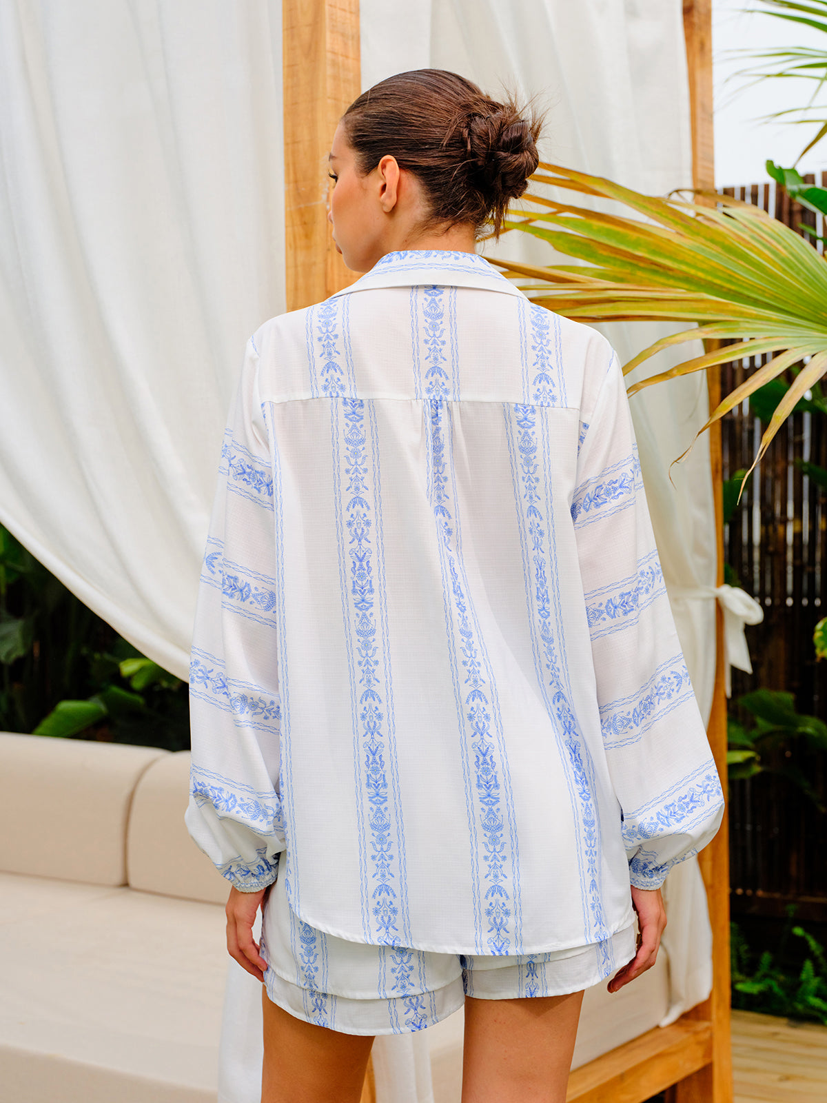 Floral Printed Shorts Set