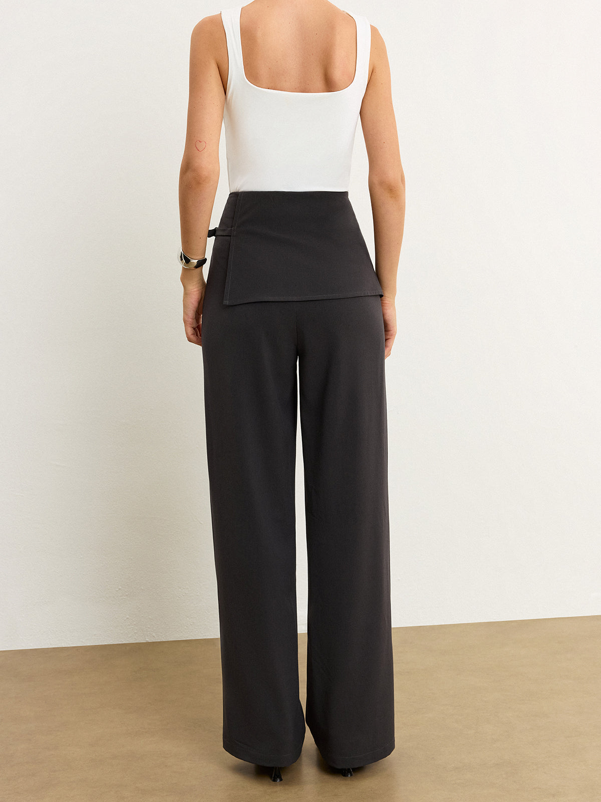 Asymmetric Waist Pants