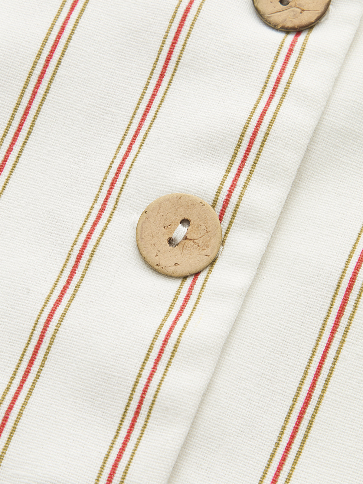 Belted Striped Shorts Set