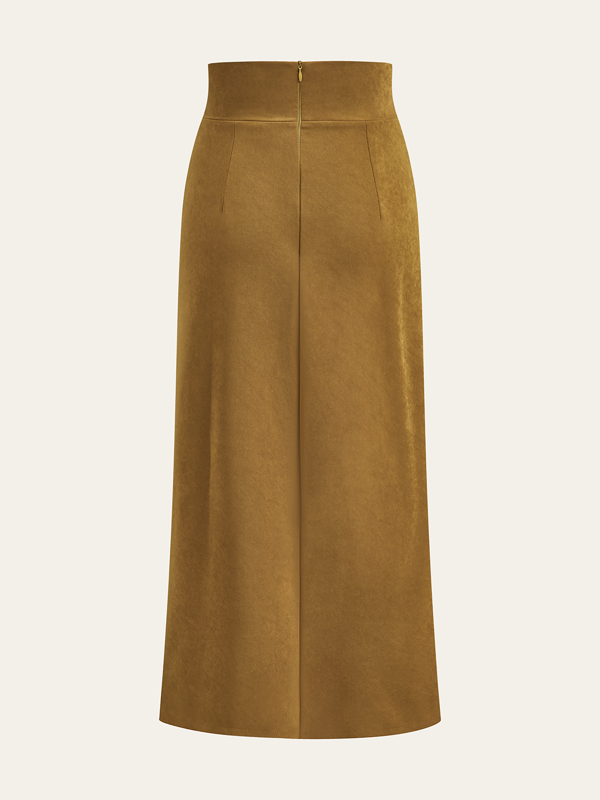 Twist Front Slit Midi Skirt