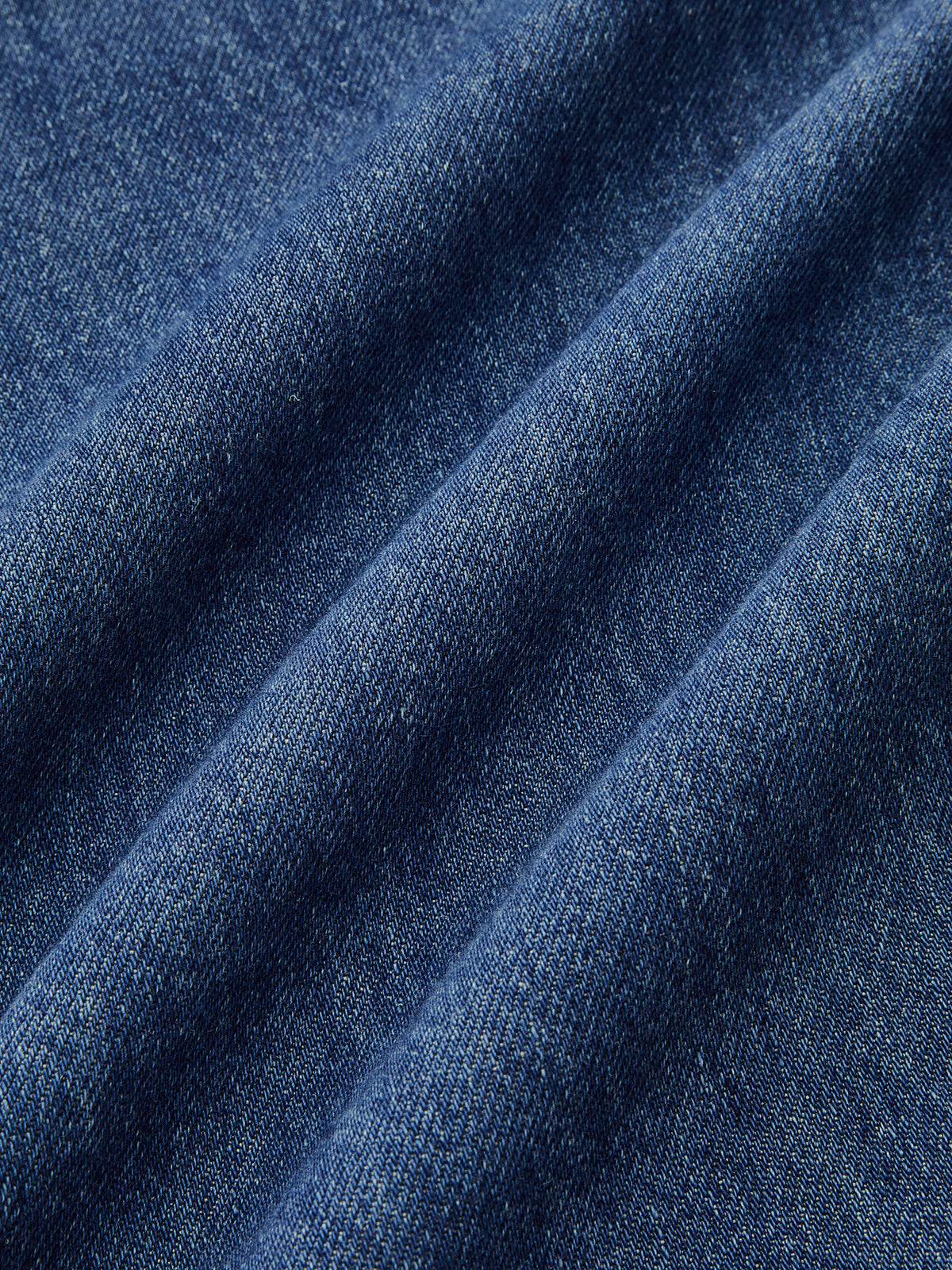 Denim Drawstring Waist Wide-Leg Pants