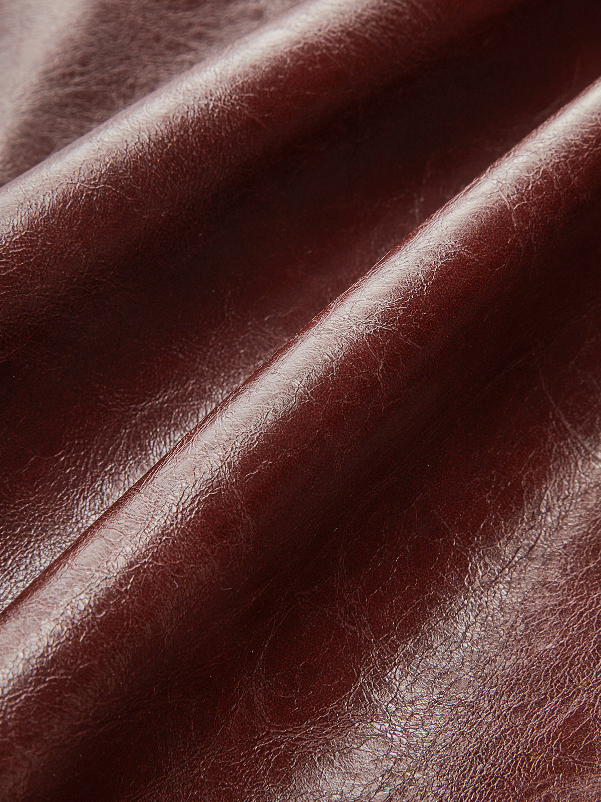 Knot Detail Slit Faux Leather Midi Skirt