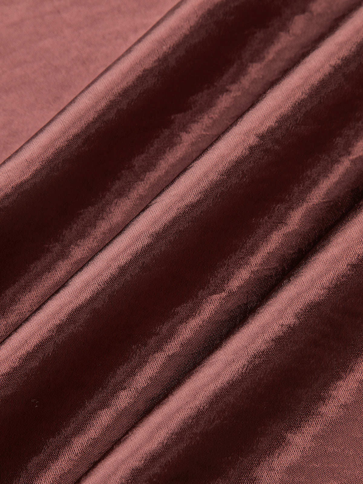 Metal Detail Satin Slit Midi Skirt