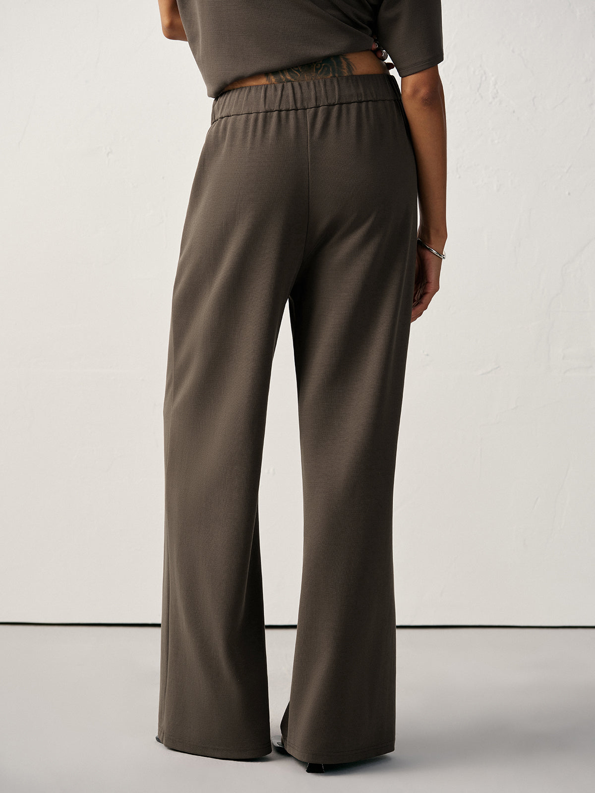 Mid-Waist Drawstring Sweatpants