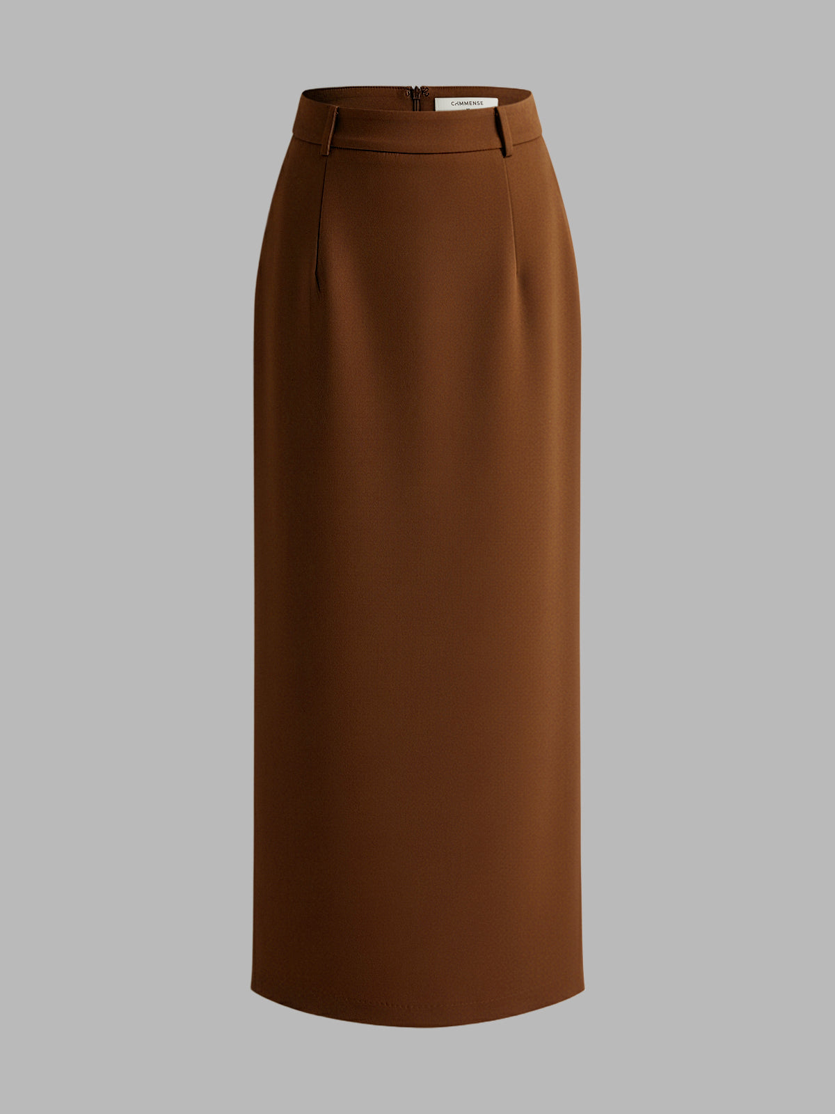 Elegant Slit Back Maxi Skirt Without Belt