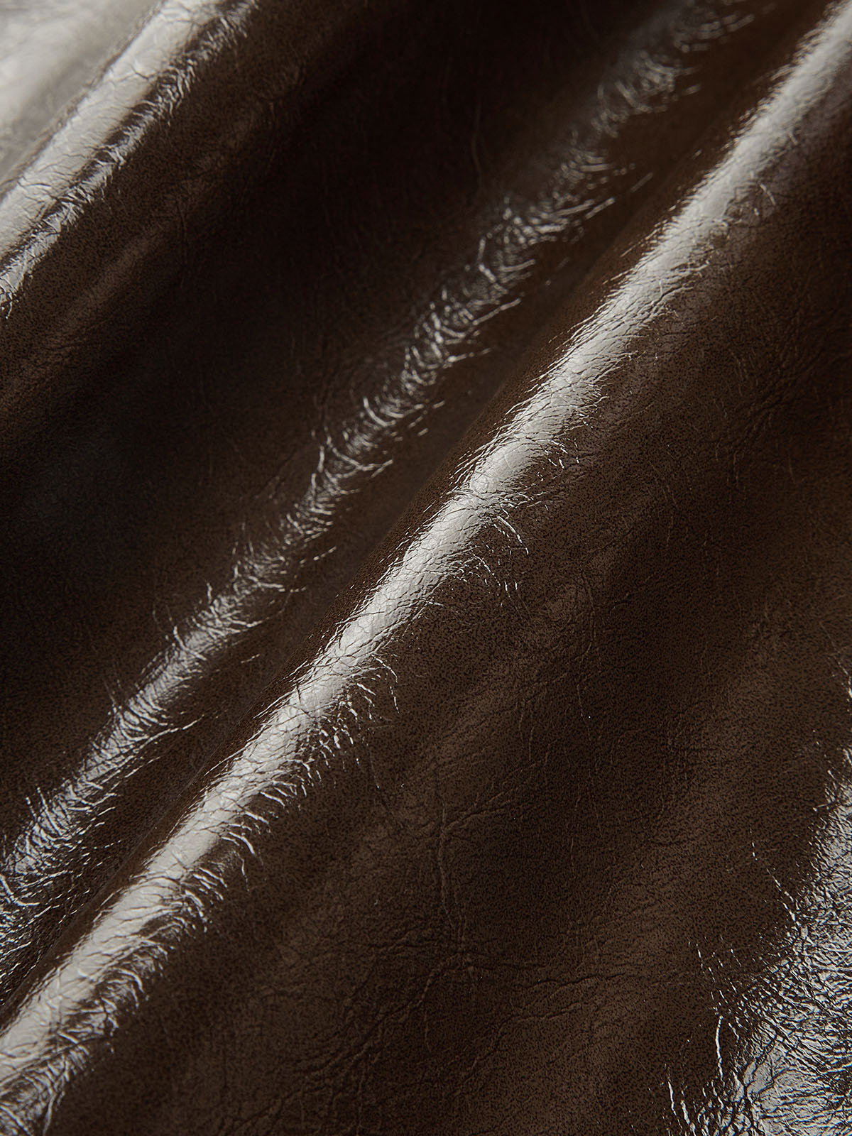 Vintage Asymmetrical Layered Faux Leahter Skorts