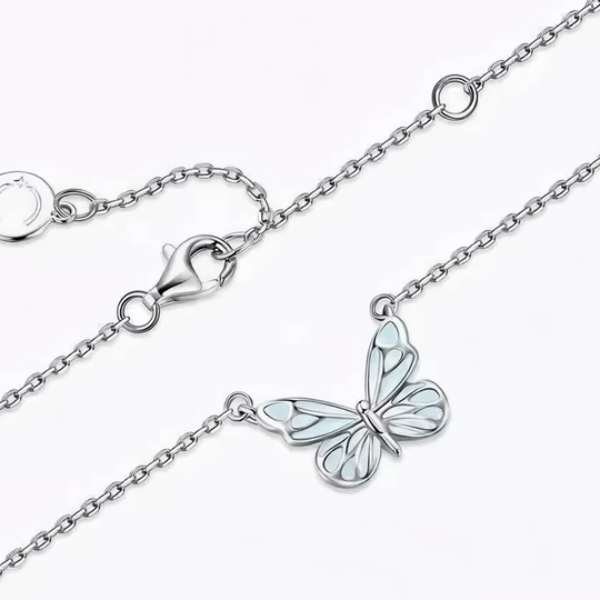 Dreamy Blue Butterfly Jewelry 2-in-1 Set