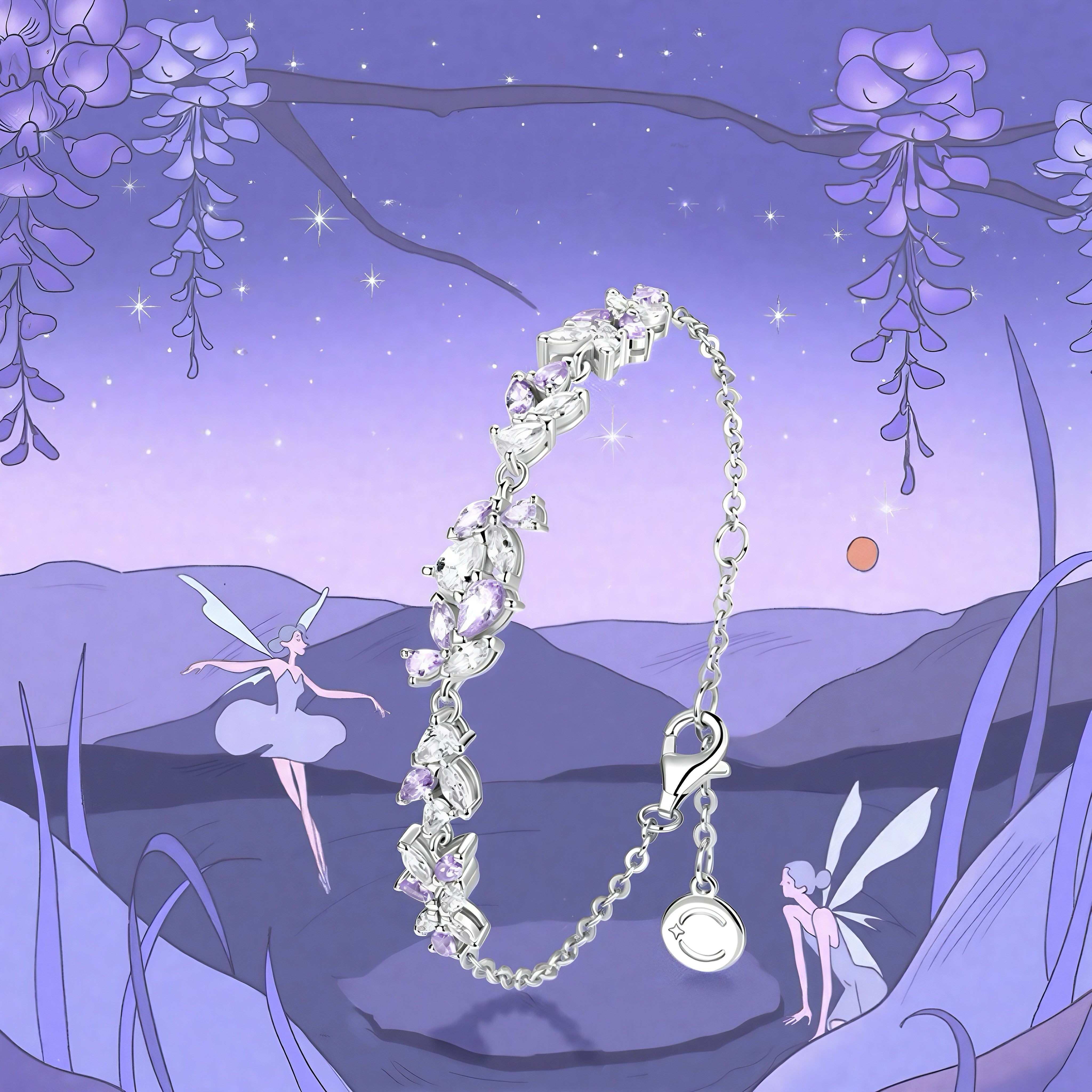 Lavender Wisteria Artistry Bracelet