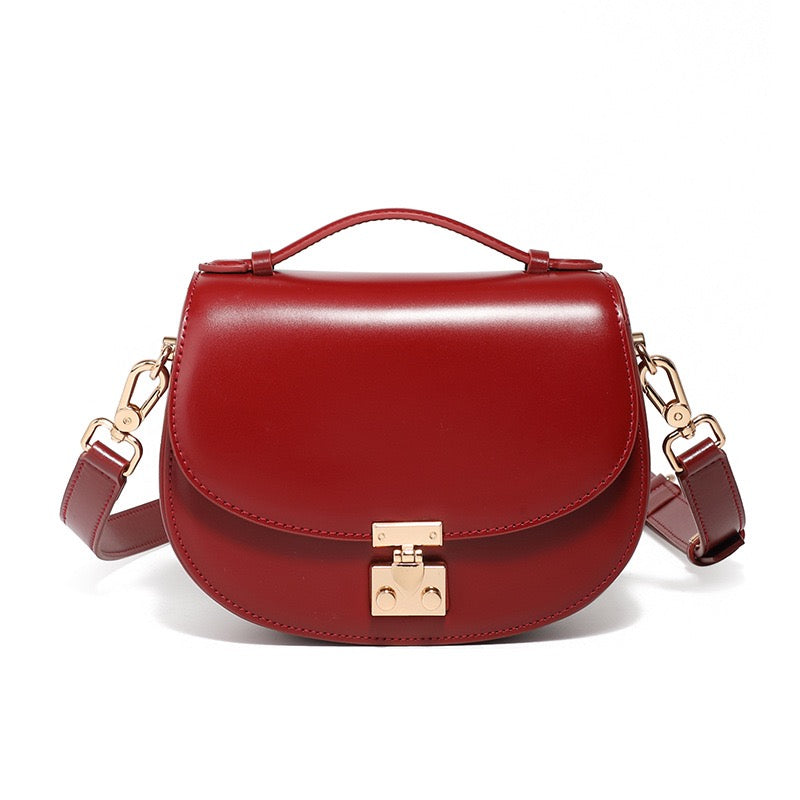 Women's Genuine Leather Elegant Saddle Bag