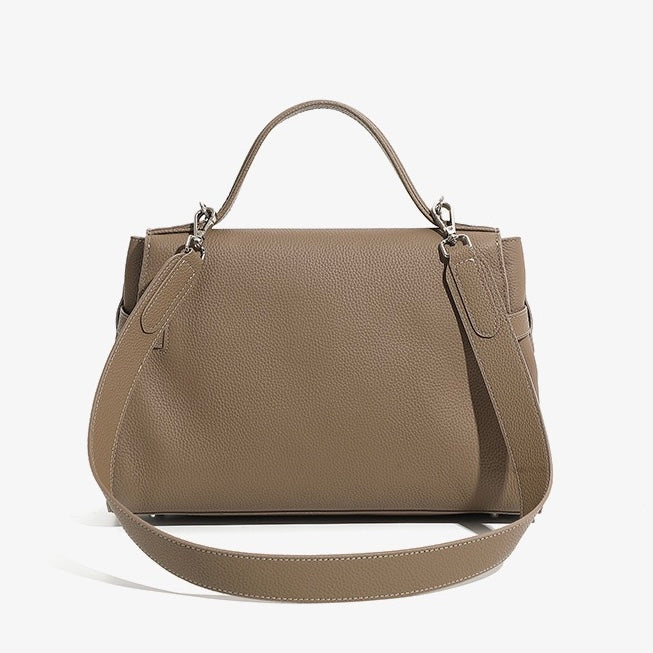 Women's Genuine Leather Minimalist Stylish Large Capacity Tote Shoulder Bag