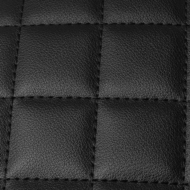 Genuine Leather Quilted Chain-Embellished Crossbody Bag