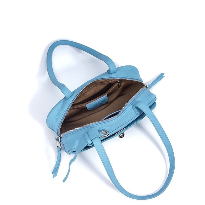 Summer Bright Colored Women's Genuine Leather Shoulder Bag