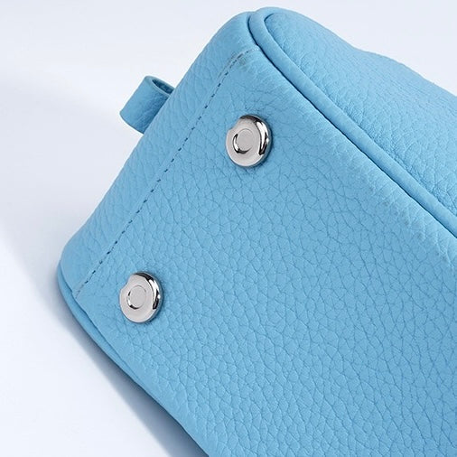 Summer Bright Colored Women's Genuine Leather Shoulder Bag