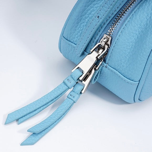 Summer Bright Colored Women's Genuine Leather Shoulder Bag