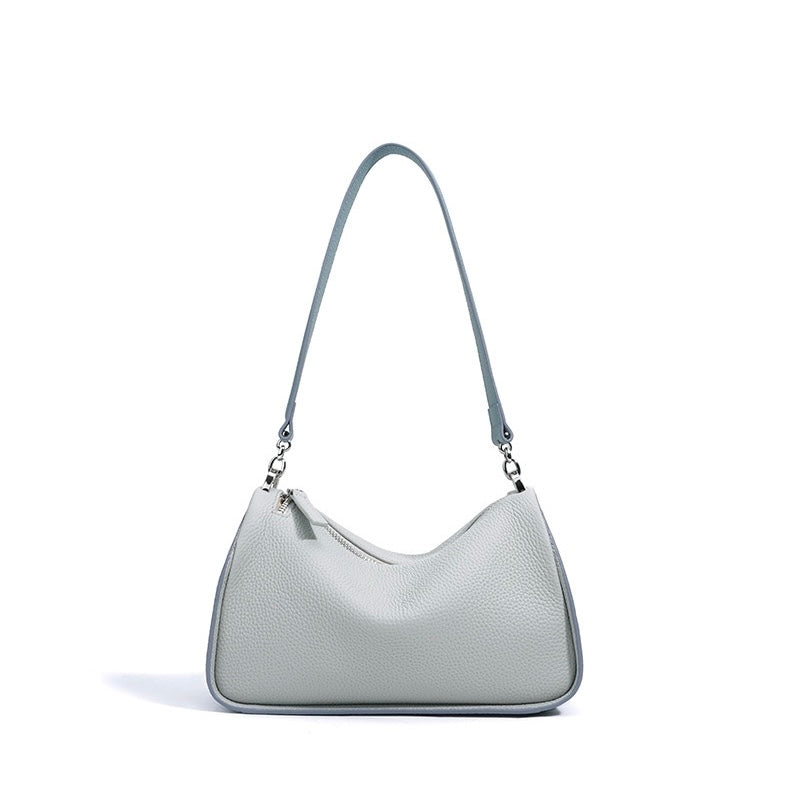 Women's Genuine Leather Minimalist Crossbody Shoulder Toast Bag