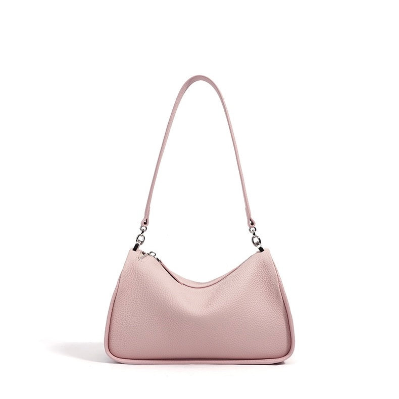 Women's Genuine Leather Minimalist Crossbody Shoulder Toast Bag