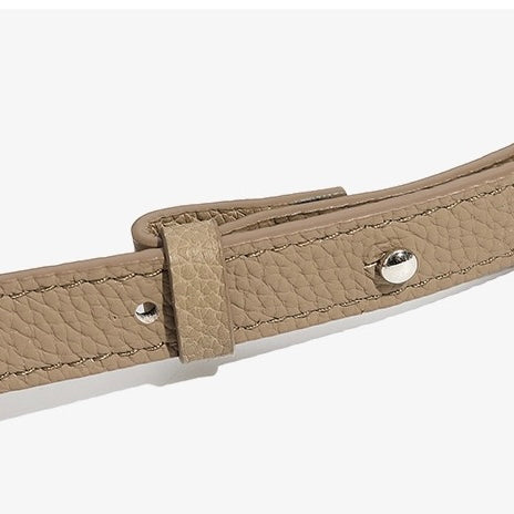 Minimalist Genuine Leather Large Capacity Commuter Tote Shoulder Bag