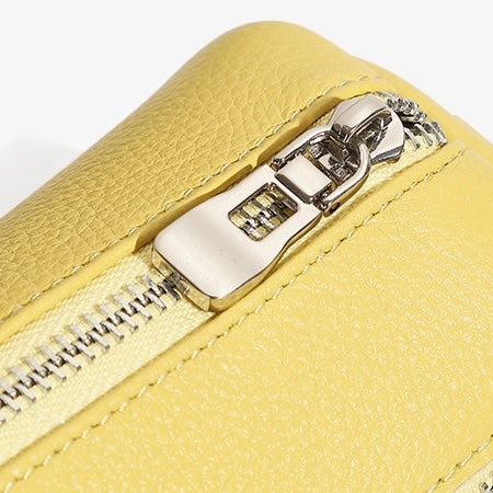 Women's Top Grain Soft Cowhide Cylinder Clutch Bag