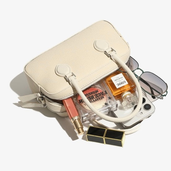 Women's Genuine Leather Premium Sense Handheld Boston Bag