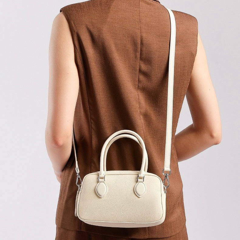 Women's Genuine Leather Premium Sense Handheld Boston Bag