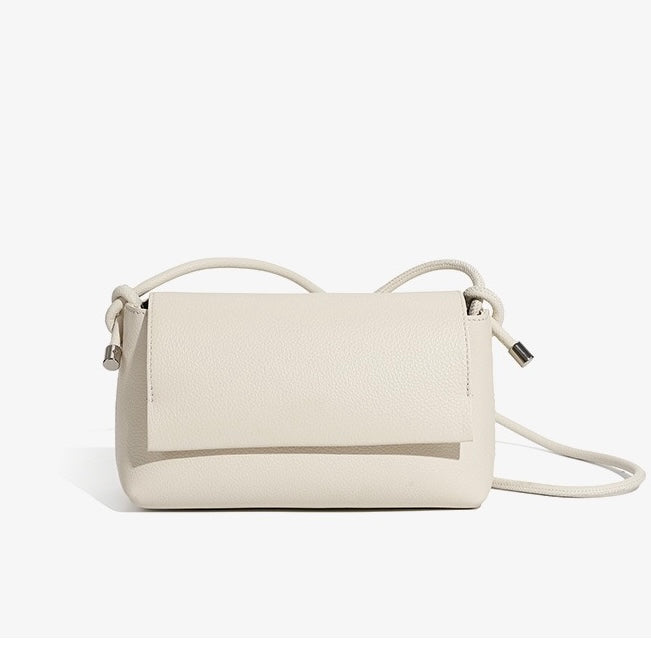 Women's Simple Multicolor Genuine Leather Compact Crossbody Bag