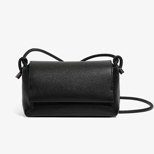 Women's Simple Multicolor Genuine Leather Compact Crossbody Bag