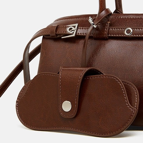Women’s Genuine Leather Vintage Biker Belt Shoulder Bag
