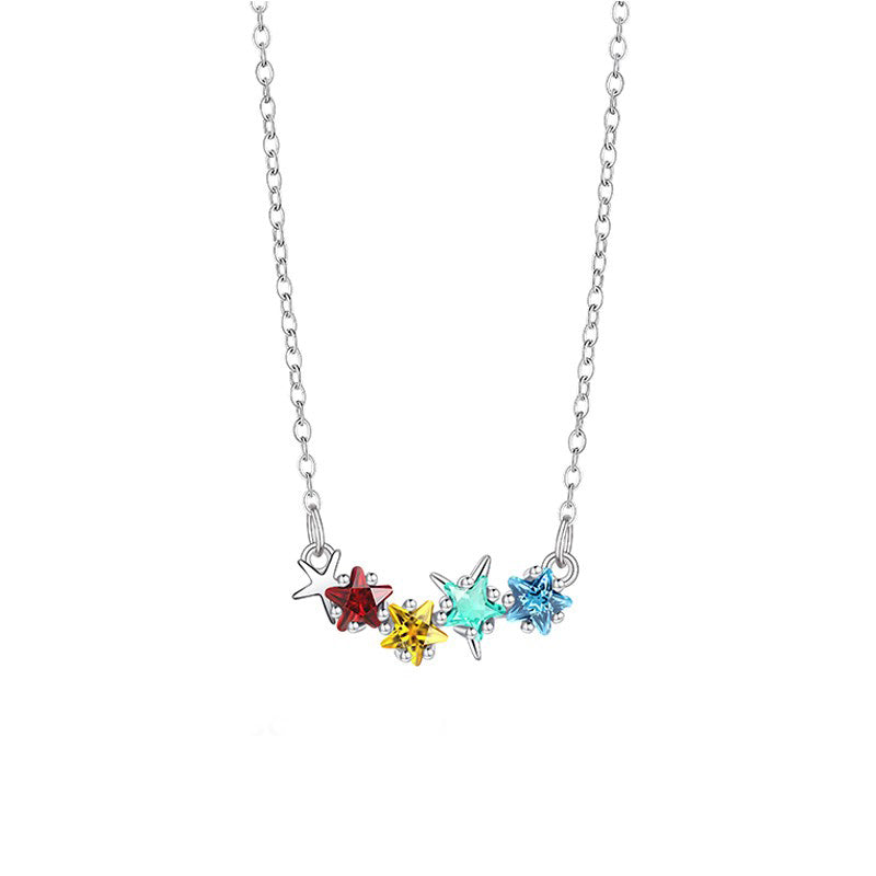 Summer Isle Rainbow Stars Necklace