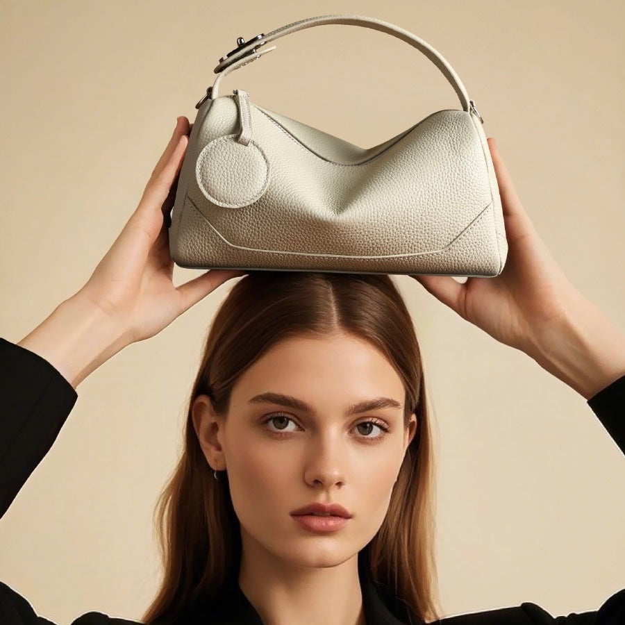 Women's Genuine Leather Boston Bag