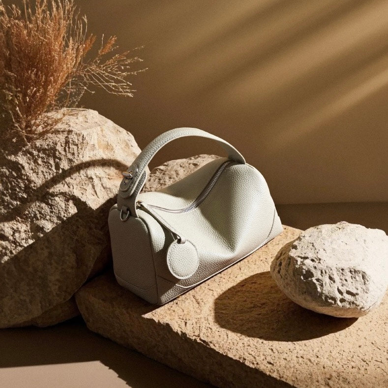 Women's Genuine Leather Boston Bag