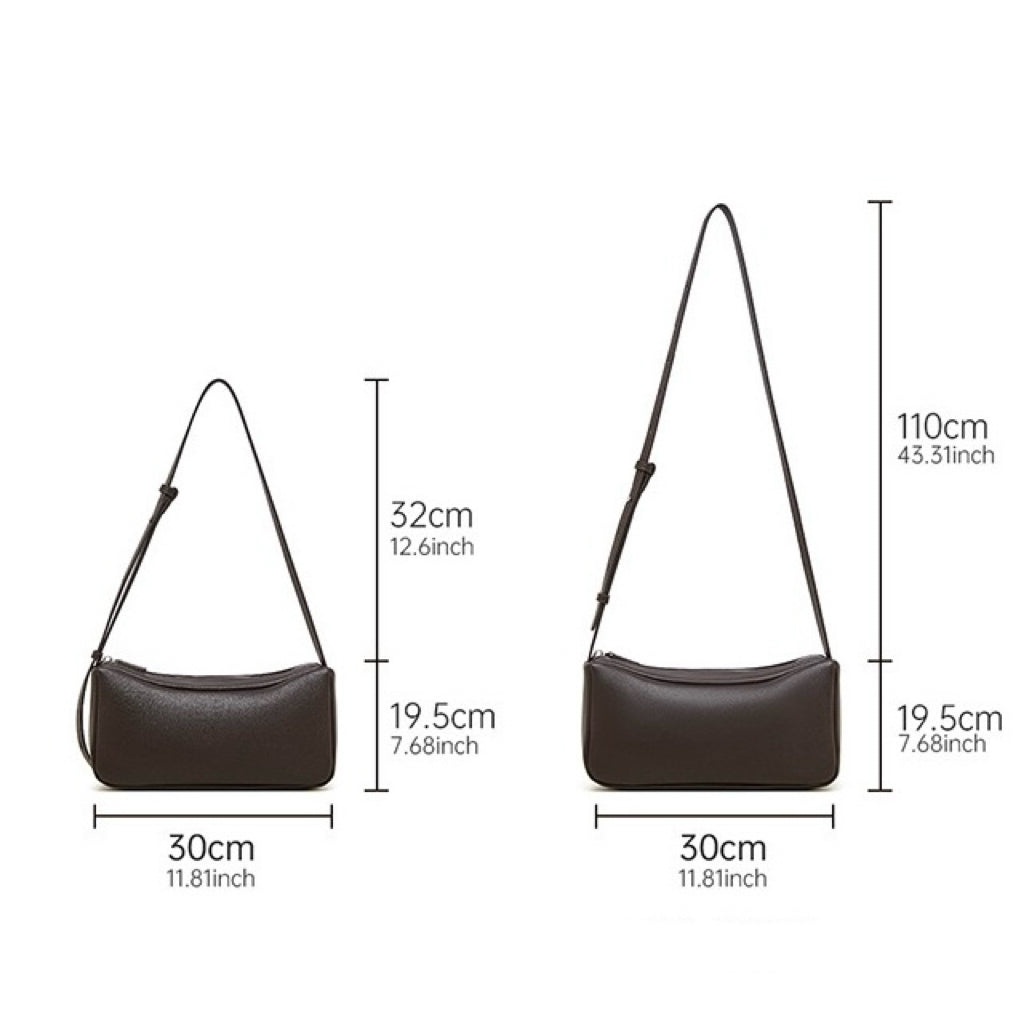 Women’s Genuine Leather Minimalist Soft Crossbody Shoulder Bag