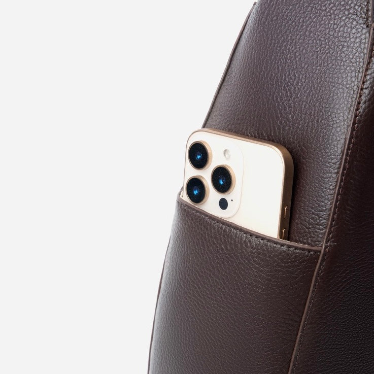 Women's Top Grain Leather Simple Large Capacity Tote Bag