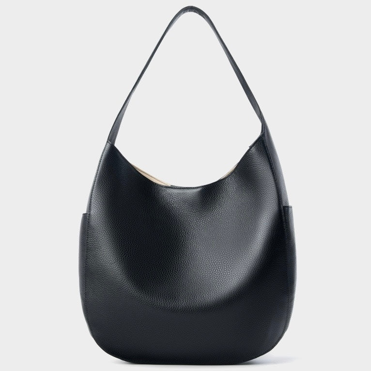 Women's Top Grain Leather Simple Large Capacity Tote Bag