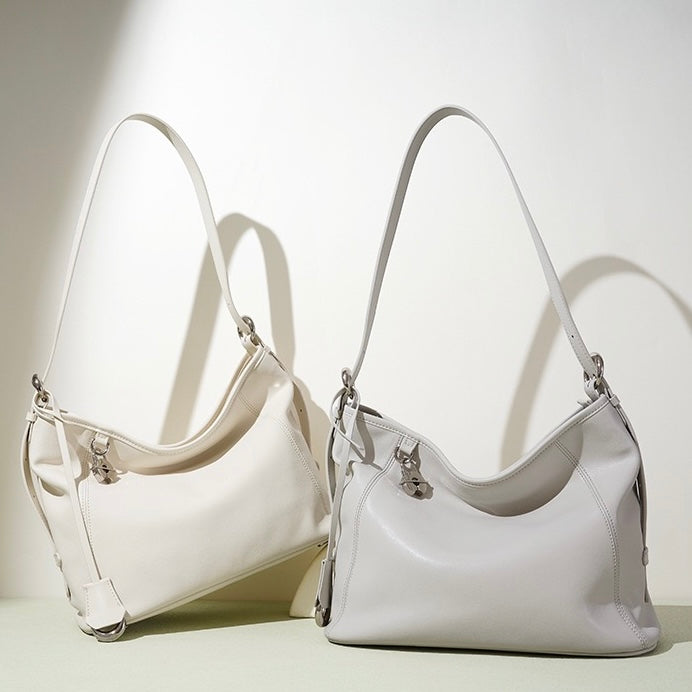 Women's Genuine Leather Large Capacity Relaxed Commuter Crossbody Bag