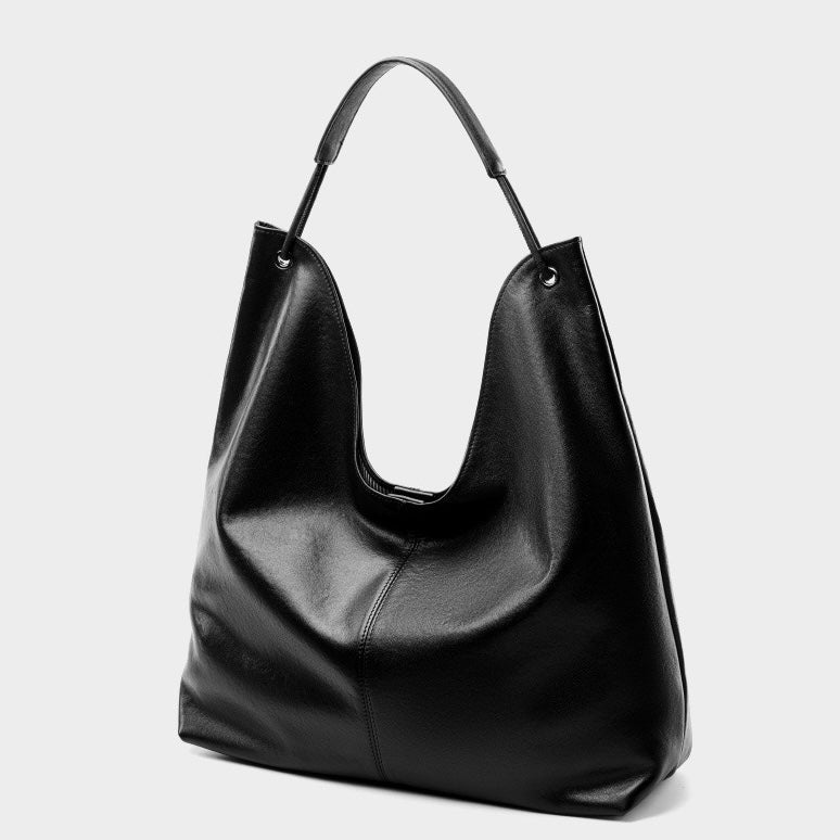 Large Capacity Minimalist Premium Genuine Leather Tote Bag