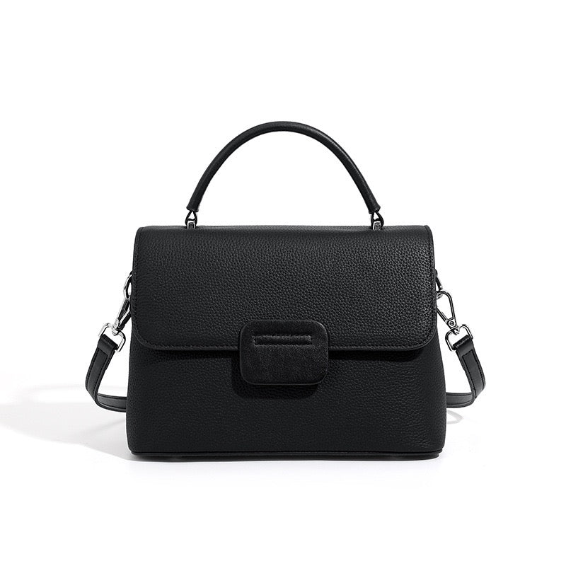 Minimalist Top-Grain Cowhide Handheld Envelope Crossbody Bag