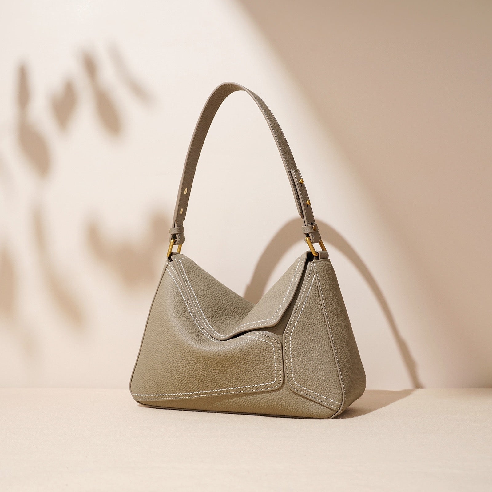 Women’s Genuine Leather Geometric Shoulder Crossbody Bag