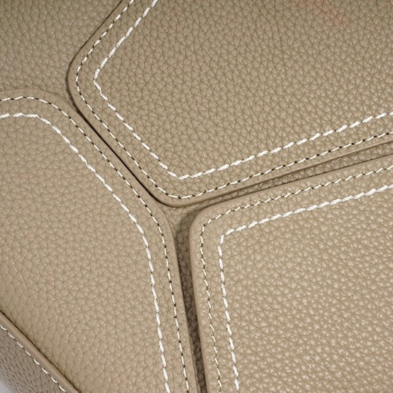 Women’s Genuine Leather Geometric Shoulder Crossbody Bag