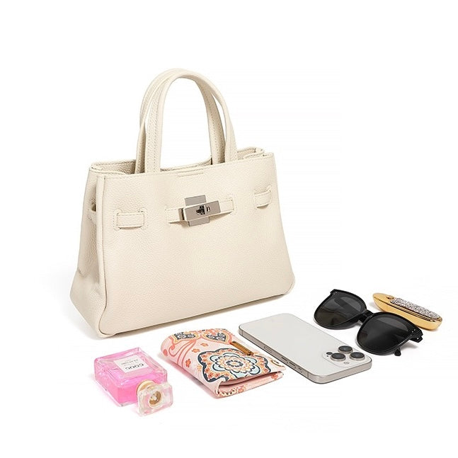 Women's Elegant Pebble Genuine Leather Crossbody Bag