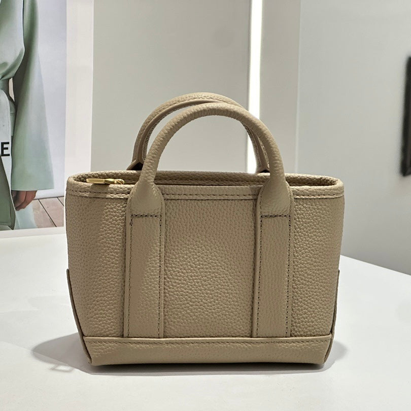 Spring Summer Fresh Women's Genuine Cowhide Handheld Crossbody Bag