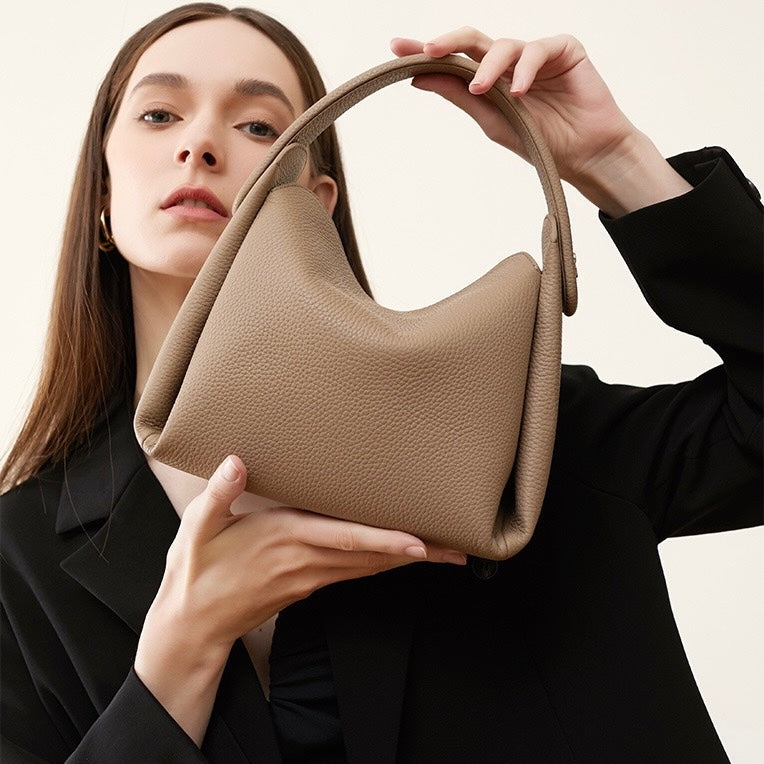 Women’s Genuine Leather Soft Cigarette Box Shoulder Bag