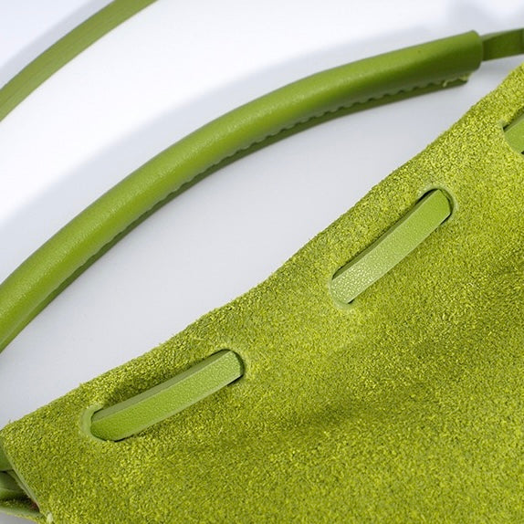 Vintage Frosted Texture Cloud Pleated Mini Handbag Crossbody Bag