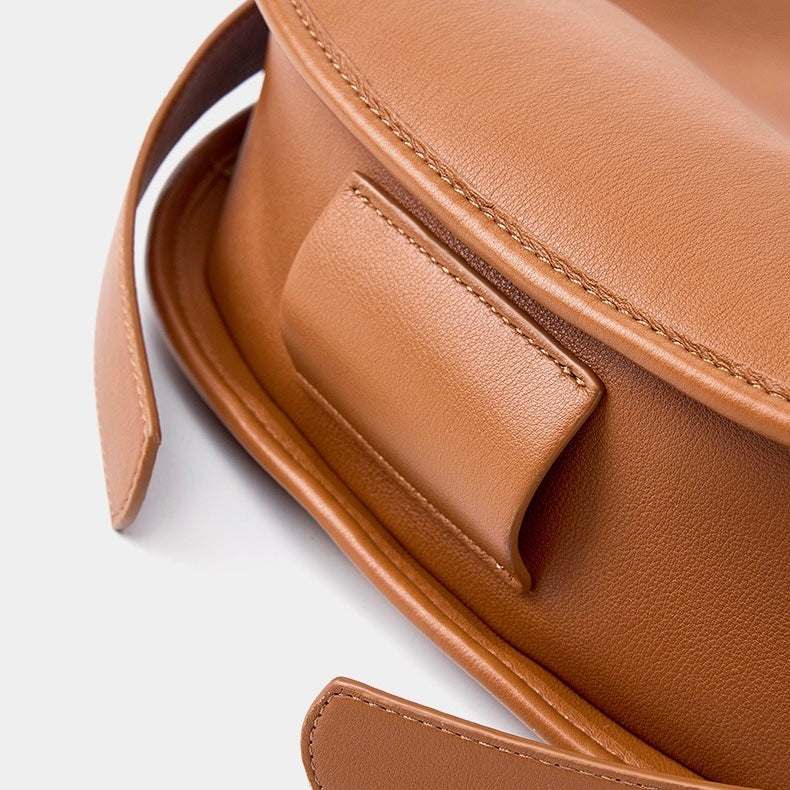 Women’s Genuine Leather Soft Tote Bag in Lazy Chic Style with Large Capacity