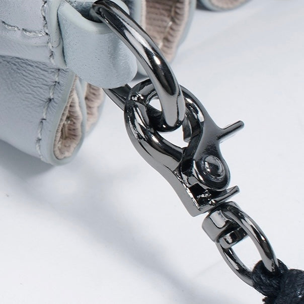 Women's Sheepskin Drawstring Small Handbag Crossbody Bag