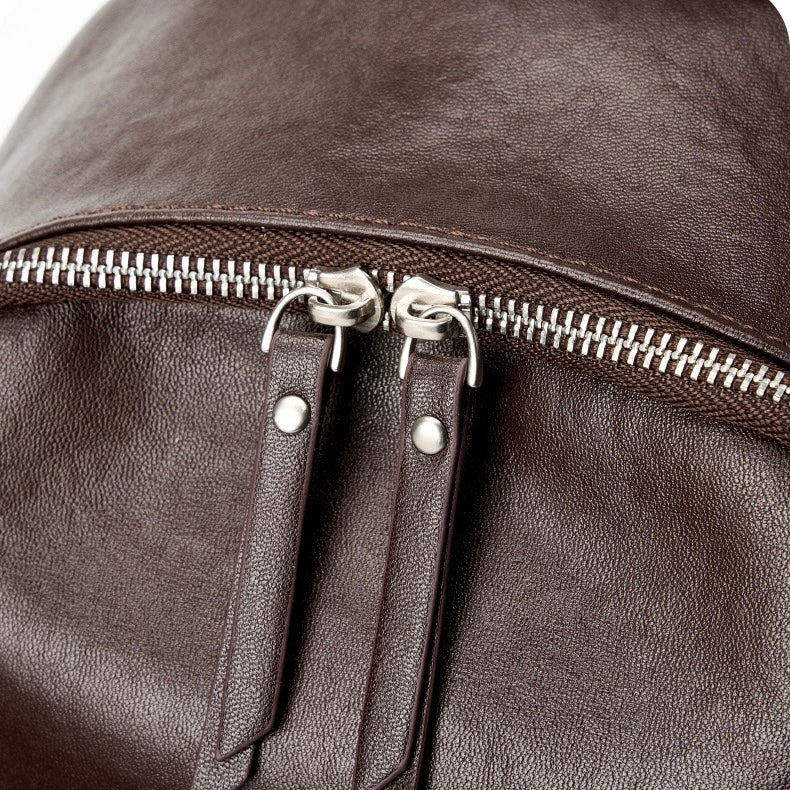 Stylish Large Capacity Soft Leather Multifunctional Women's Genuine Leather Backpack