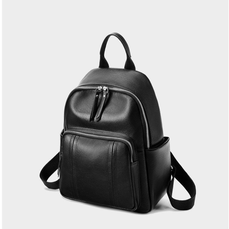 Stylish Large Capacity Soft Leather Multifunctional Women's Genuine Leather Backpack